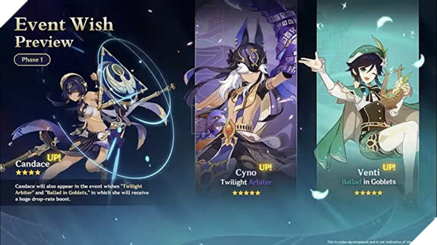 Genshin Impact: Tổng hợp Banner nhân vật và Sự kiện mới trong bản cập nhật 3.1 sắp tới 2