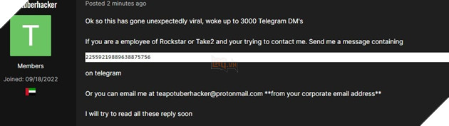 Leaker game GTA 6 cho biết muốn đàm phán một thỏa thuận với Rockstar 2