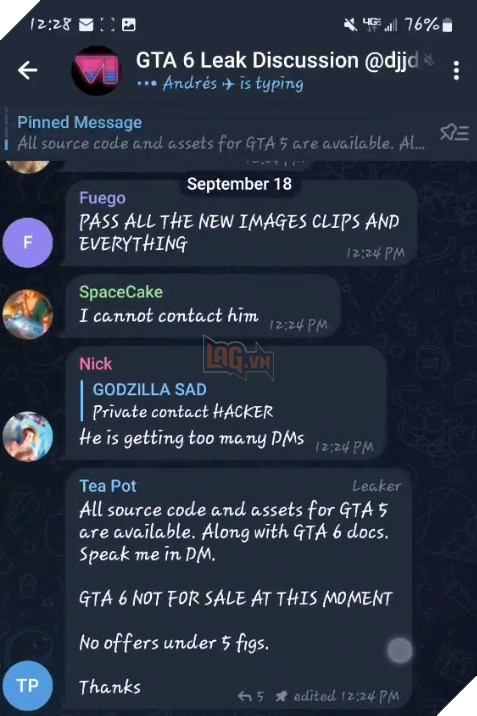Leaker GTA 6 phủ nhận thông tin đã bán mã nguồn GTA 5 4