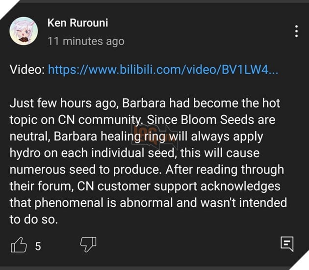 Genshin Impact: Game thủ phát hiện ra Bug mới cho phép Barbara nuke sát thương Thảo quá ảo 2