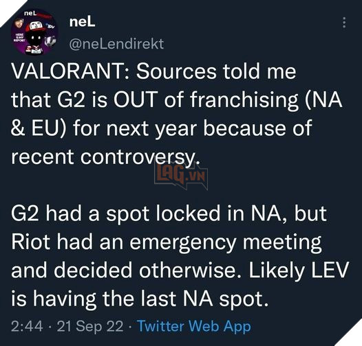 Valorant drama G2 1