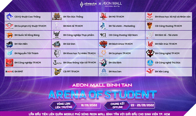 Liên Quân Mobile và Aeon Mall Bình Tân hợp tác tổ chức giải đấu sinh viên 2
