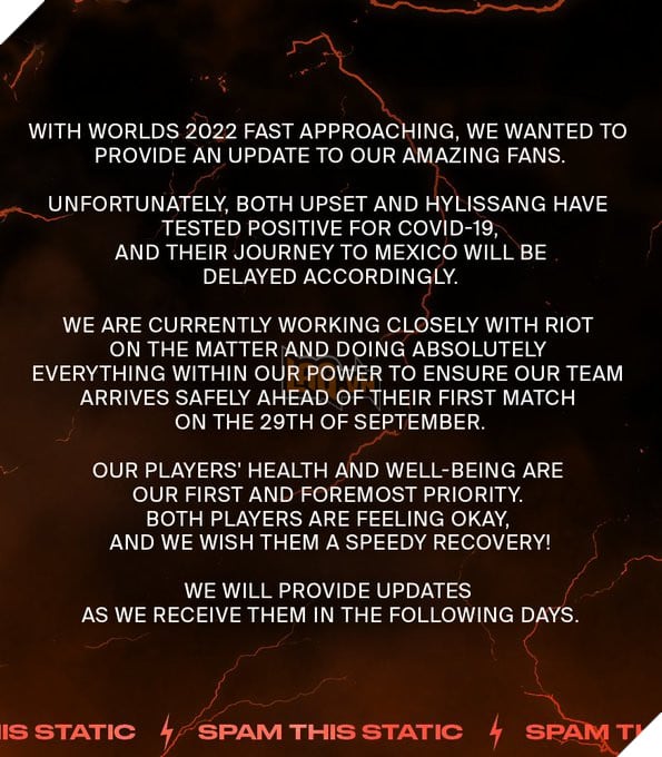 Fnatic dương tính covid 2