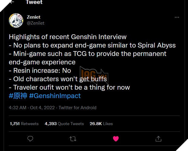 Genshin Impact: Buổi phỏng vấn với Hoyoverse khiến game thủ bất ổn trước tương lai của game 2