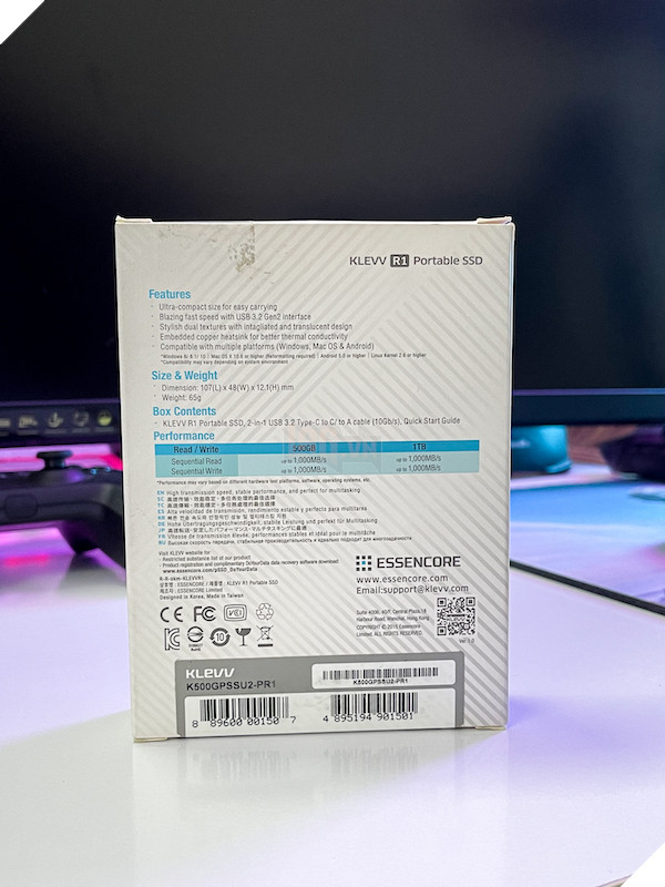 Review SSD KLEVV R1 -  Hiệu suất, tản nhiệt "trên cả tuyệt vời" 