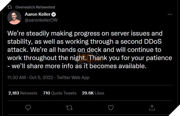 Sau 2 ngày ra mắt, Overwatch 2 vẫn liên tục thử lòng game thủ với đầy lỗi đăng nhập và sập server liên tục 3