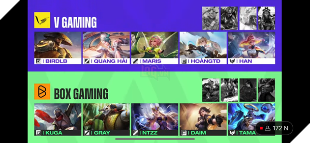  TRỰC TIẾP Chung kết ĐTDV Mùa đông 2022: V Gaming đối đầu BOX Gaming 5