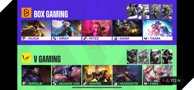  TRỰC TIẾP Chung kết ĐTDV Mùa đông 2022: V Gaming đối đầu BOX Gaming 6