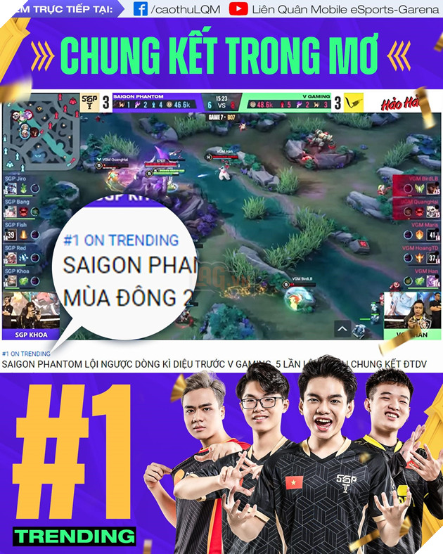Lội ngược dòng không tưởng sau 7 ván đấu, Saigon Phantom lần thứ 3 liên tiếp lên ngôi vô địch ĐTDV Mùa Đông 2022 và giành 1,8 tỷ đồng tiền thưởng 5