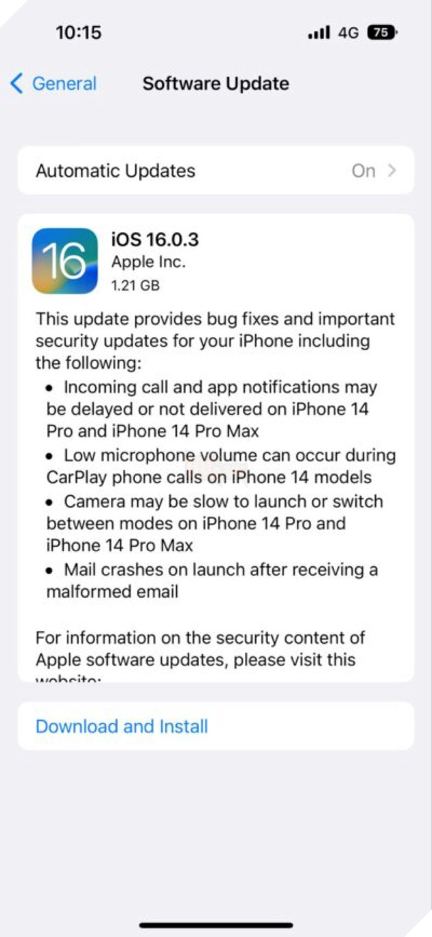 Apple phát hành iOS 16.0.3 với các bản sửa lỗi và cải thiện hiệu suất 