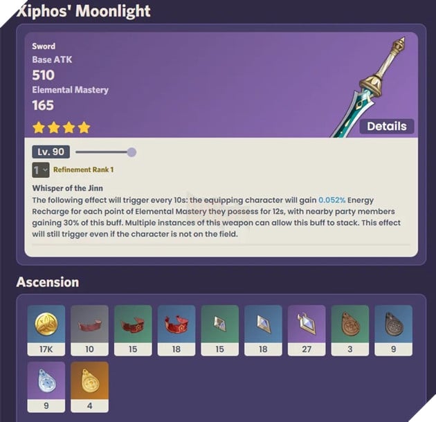 Top vũ khí Nilou 5