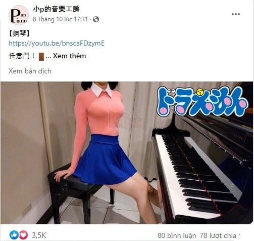 Pan Piano bất ngờ hóa thân thành Shizuka