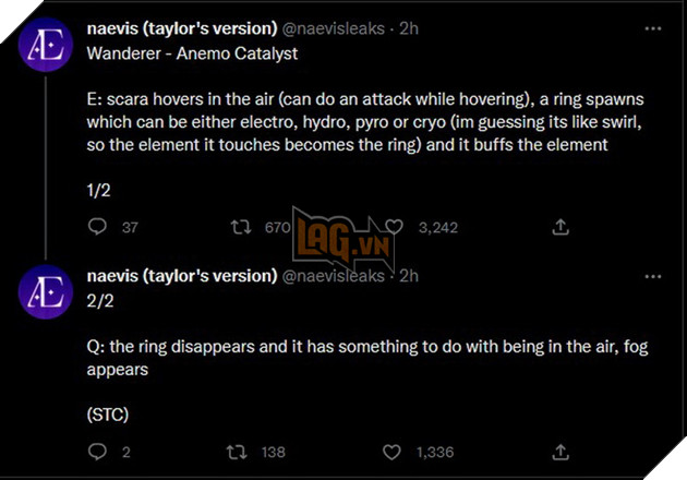 Genshin Impact: Leaker hé lộ chi tiết vũ khí và bộ kĩ năng của tất cả nhân vật ở Sumeru sẽ ra mắt từ phiên bản 3.3 đến 3.8 3
