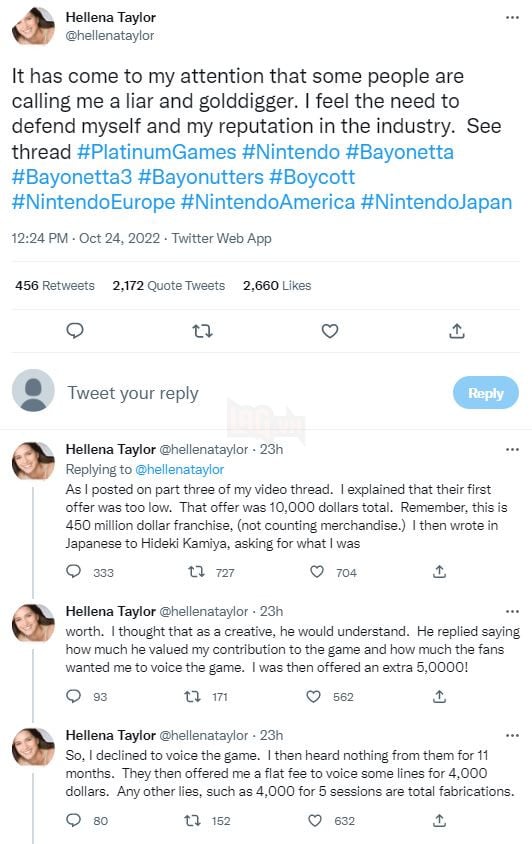 Bayonetta 3: Nữ diễn viên Hellena Taylor bất ngờ quay xe, thừa nhận bản thân nói dối 2