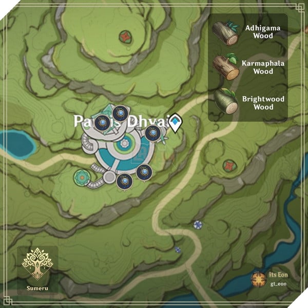 Genshin Impact: Hướng dẫn tổng hợp các bãi farm Gỗ nhanh nhất cùng Phù Hộ Của Cây Vua Phần 1  4