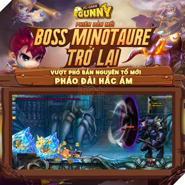 Thần dân Gunny PC mách nhau bí kíp vượt ải nguyên tố mới Pháo Đài Hắc Ám 