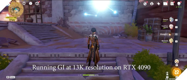 RTX 4090 có thể cho phép game thủ chơi Genshin Impact ở độ phân giải 13K