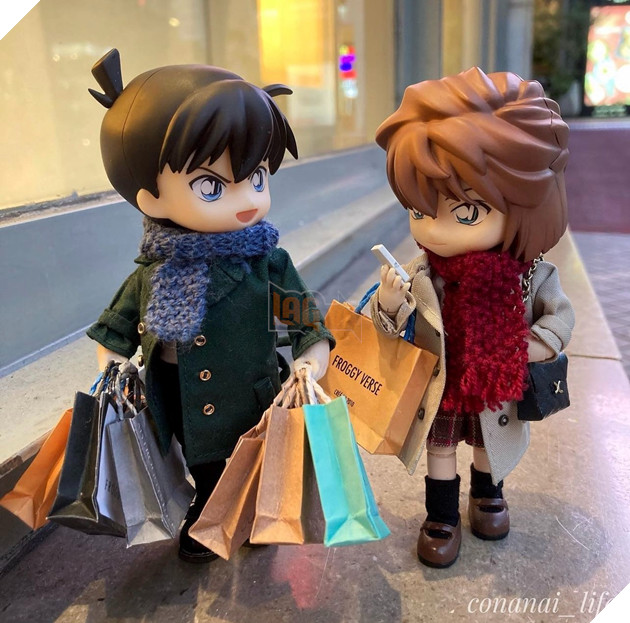 Mô hình mini cute hết nấc dành cho những fan couple Conan - Haibara Phần 1  5