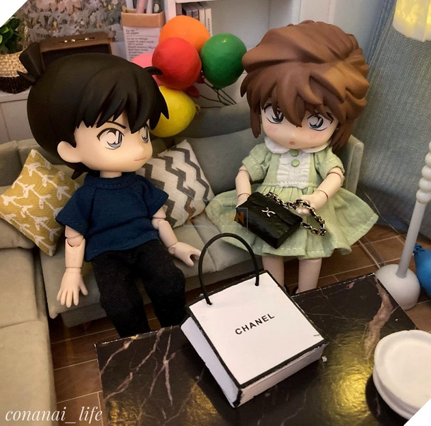 Mô hình mini cute hết nấc dành cho những fan couple Conan - Haibara Phần 1  9