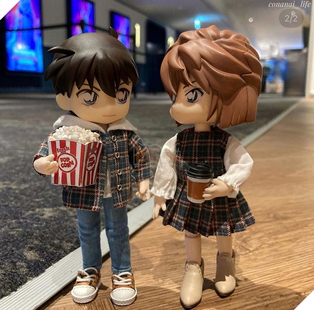 Mô hình mini cute hết nấc dành cho những fan couple Conan - Haibara Phần 2  2