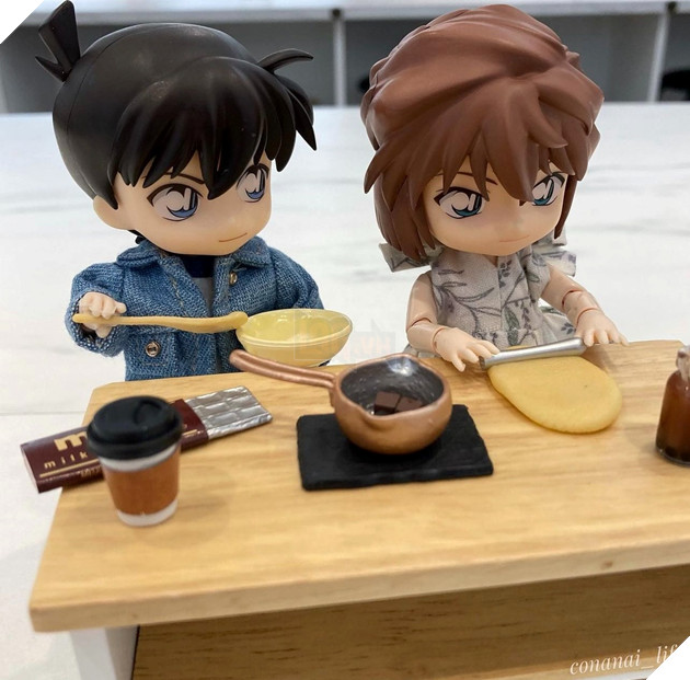 Mô hình mini cute hết nấc dành cho những fan couple Conan - Haibara Phần 2  3