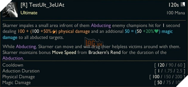 LMHT Rò rỉ thay đổi chiêu cuối của Skarner