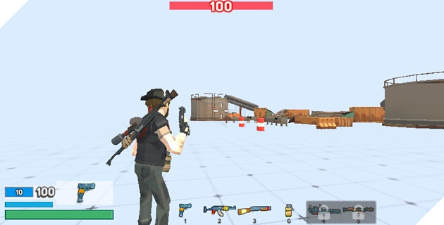 1 mình chiến 100 con zombie ngay trên trình duyệt web