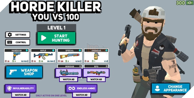 1 mình chiến 100 con zombie ngay trên trình duyệt web