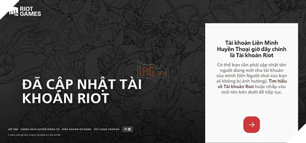 LMHT: Xuất hiện trang web chuyển đổi tài khoản từ Garena sang Riot Games
