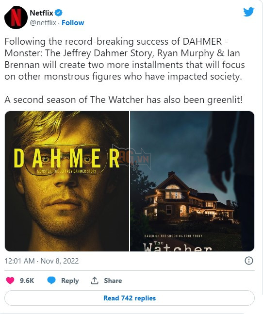 Series Jeffrey Dahmer sẽ được làm thêm 2 Season nữa nói về những kẻ sát nhân nổi tiếng khác