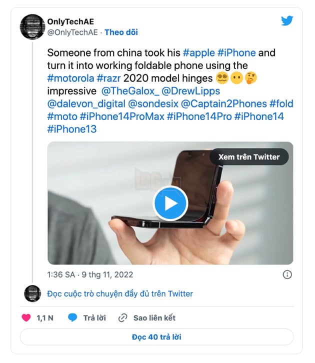 Pháp sư Trung Hoa hồ biến iPhone thành điện thoại gập, điều mà Apple không thể làm 2
