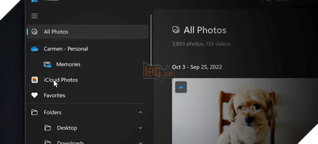  Microsoft cho phép người dùng tích hợp iCloud Photos lên Windows 11 