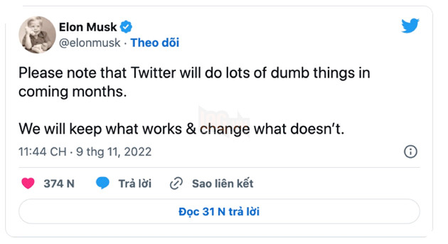 Chỉ sau vài giờ ra mắt, Elon Musk "quay xe" khai tử dấu tick xám trên Twitter
