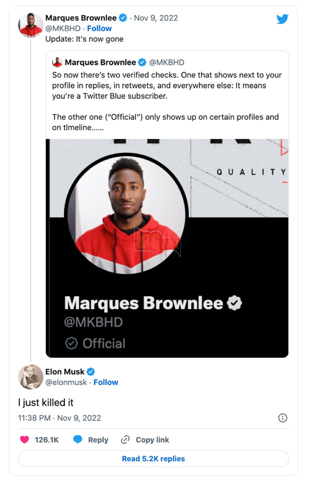 Chỉ sau vài giờ ra mắt, Elon Musk "quay xe" khai tử dấu tick xám trên Twitter