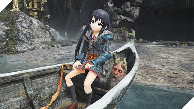 The two main characters of K-On!appeared in god of war