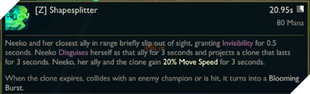 lmht cập nhật kỹ năng neeko