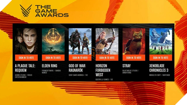 The Game Awards 2022 chính thức công bố các đề cử cho toàn bộ hạng mục