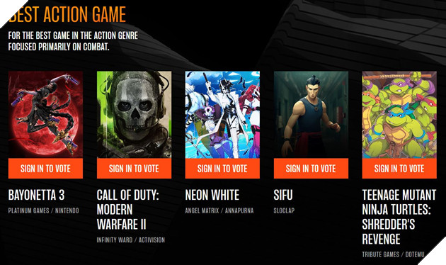 The Game Awards 2022 chính thức công bố các đề cử cho toàn bộ hạng mục 17