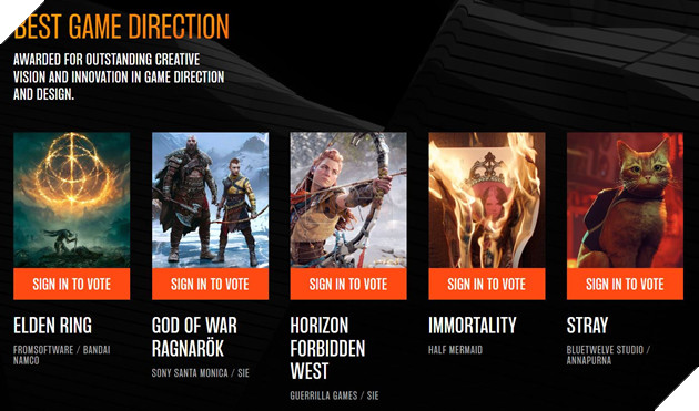 The Game Awards 2022 chính thức công bố các đề cử cho toàn bộ hạng mục 4