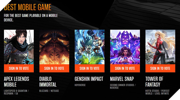 The Game Awards 2022 chính thức công bố các đề cử cho toàn bộ hạng mục 13