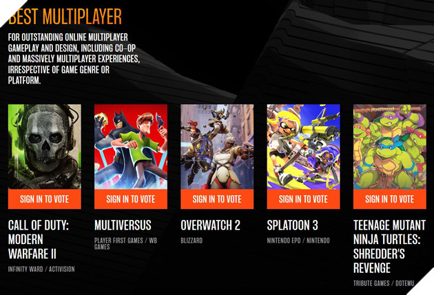 The Game Awards 2022 chính thức công bố các đề cử cho toàn bộ hạng mục 24