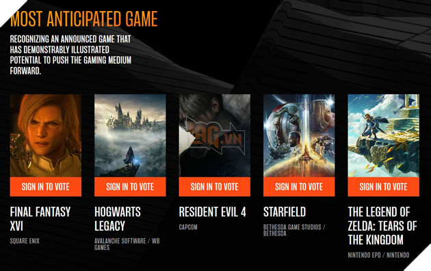 The Game Awards 2022 chính thức công bố các đề cử cho toàn bộ hạng mục 28
