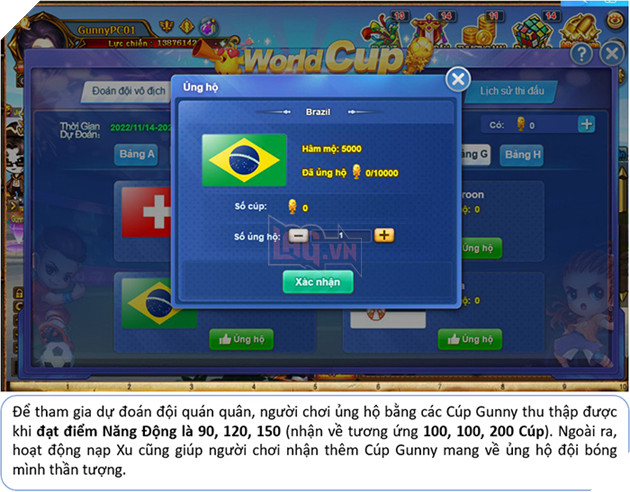 Gunny PC cháy cùng World Cup, ra mắt siêu sự kiện hấp dẫn mùa bóng đá 2