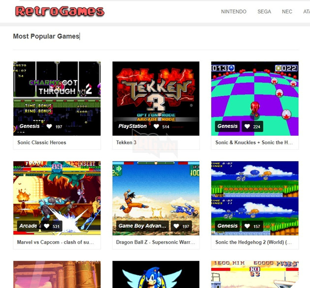 chơi game trên trình duyệt web