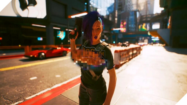 Cyberpunk 2077 gặp lỗi lộ bộ phận nhạy cảm