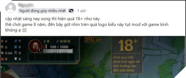 LMHT xuất hiện logo 18+ gây ảnh hưởng đến trải nghiệm của game thủ Việt 2