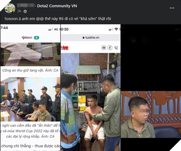 Cộng đồng DOTA 2 bàng hoàng khi phát hiện một huyền thoại Esports Việt bị bắt vì đánh bạc