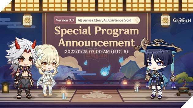 Genshin Impact: Lịch phát sóng Livestream phiên bản 3.3 và những nội dung đáng chú ý