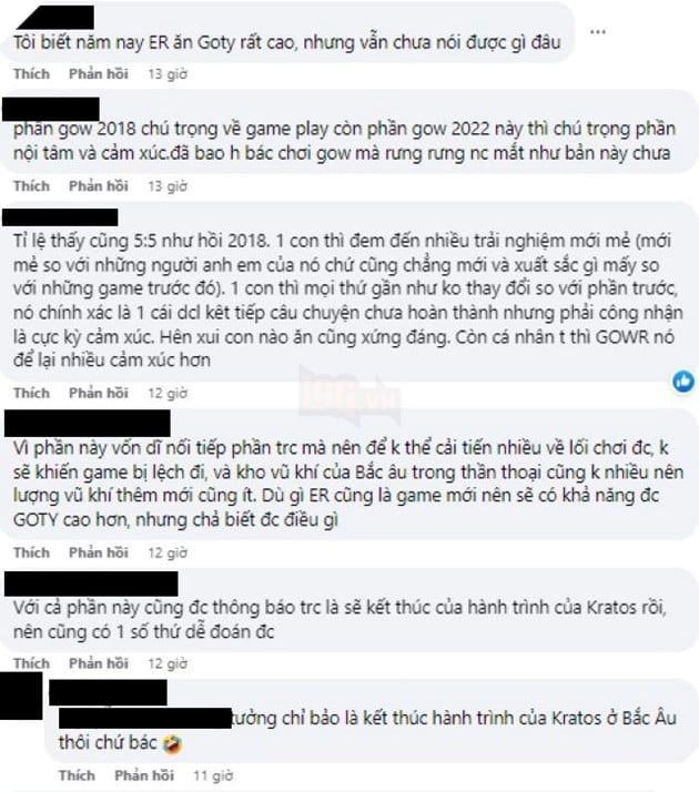 Game thủ Việt cho rằng God of War Ragnarok vẫn không thể so được với Elden Ring