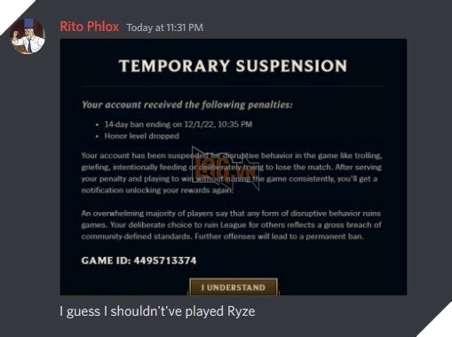 Nhân viên Riot bị ban vì choi nguu 1